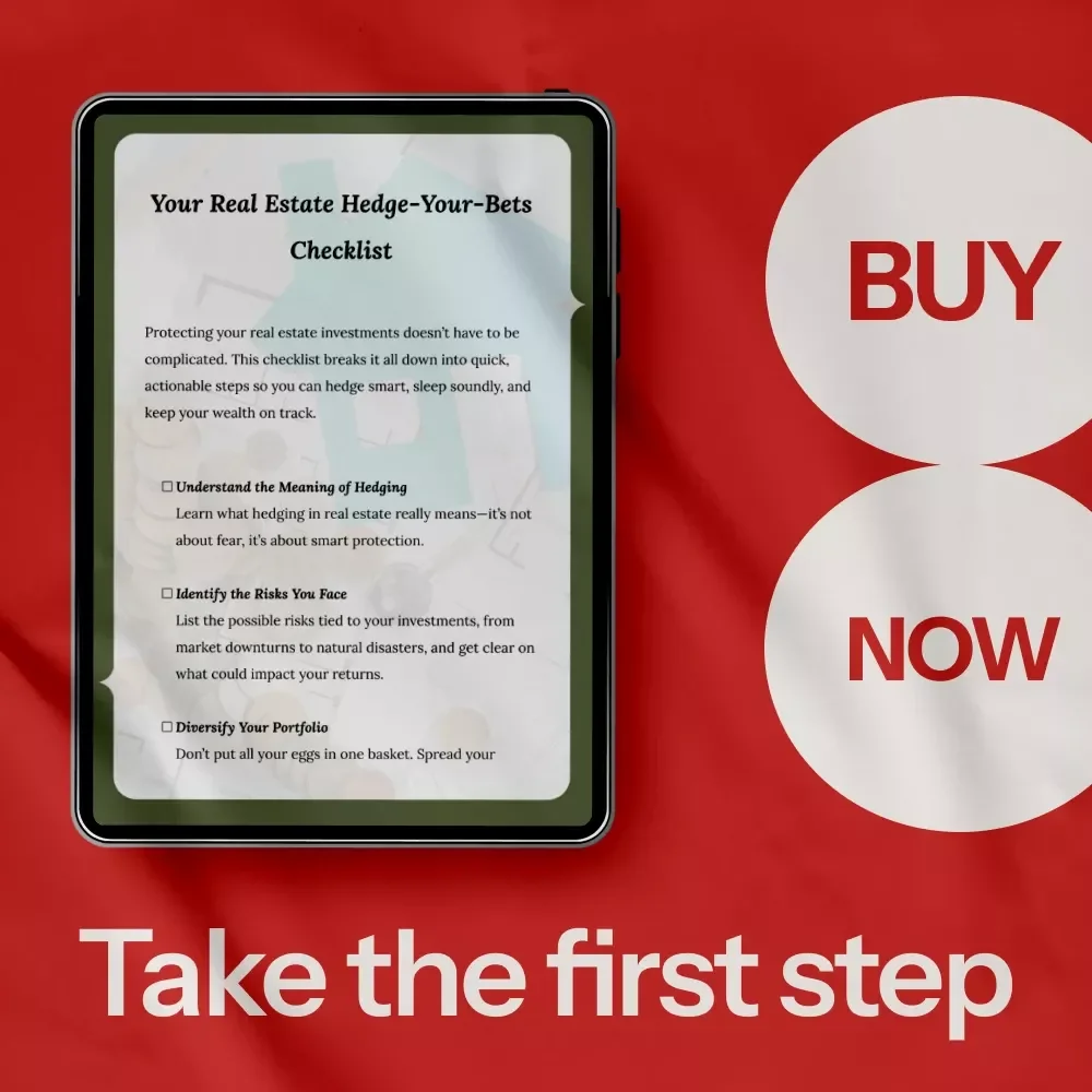 Your Real Estate Hedge-Your-Bets Checklist – How to Hedge Real Estate Smartly, Investor Risk Management Guide & Wealth Protection Digital Download