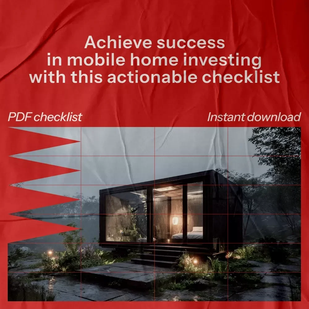 The Mobile Home Investor’s Success Checklist: A Step-by-Step Guide to Mobile Home Investing