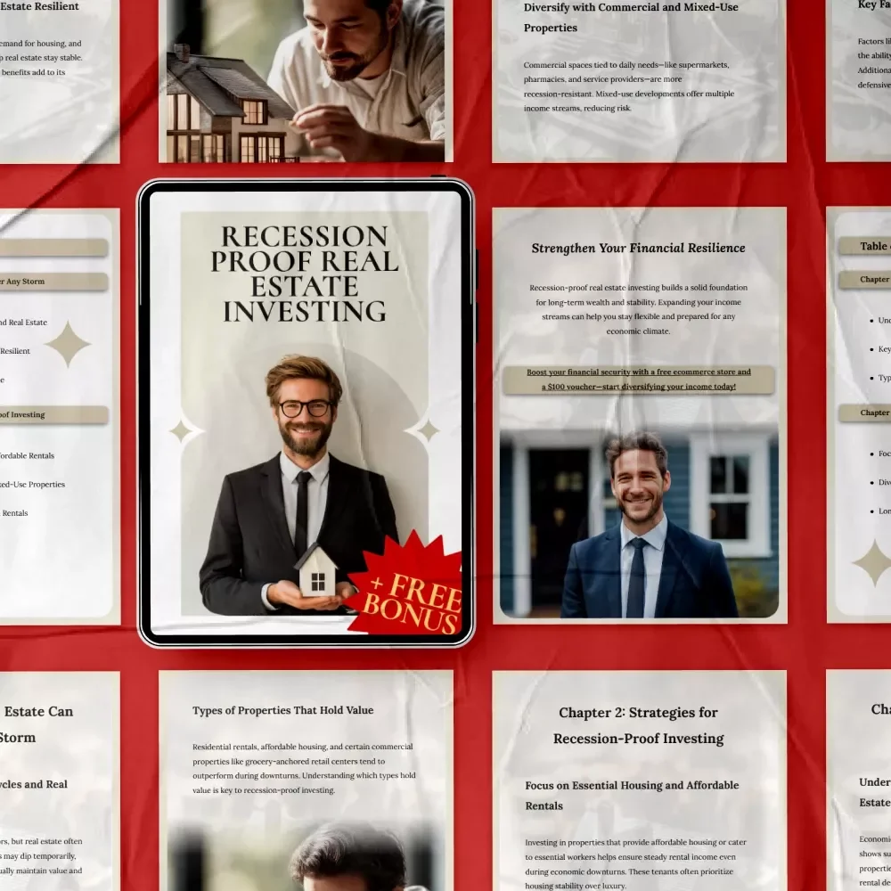 Recession Proof Real Estate Investing Guide: Strategies, Tips, and Real-Life Success for Navigating Economic Downturns