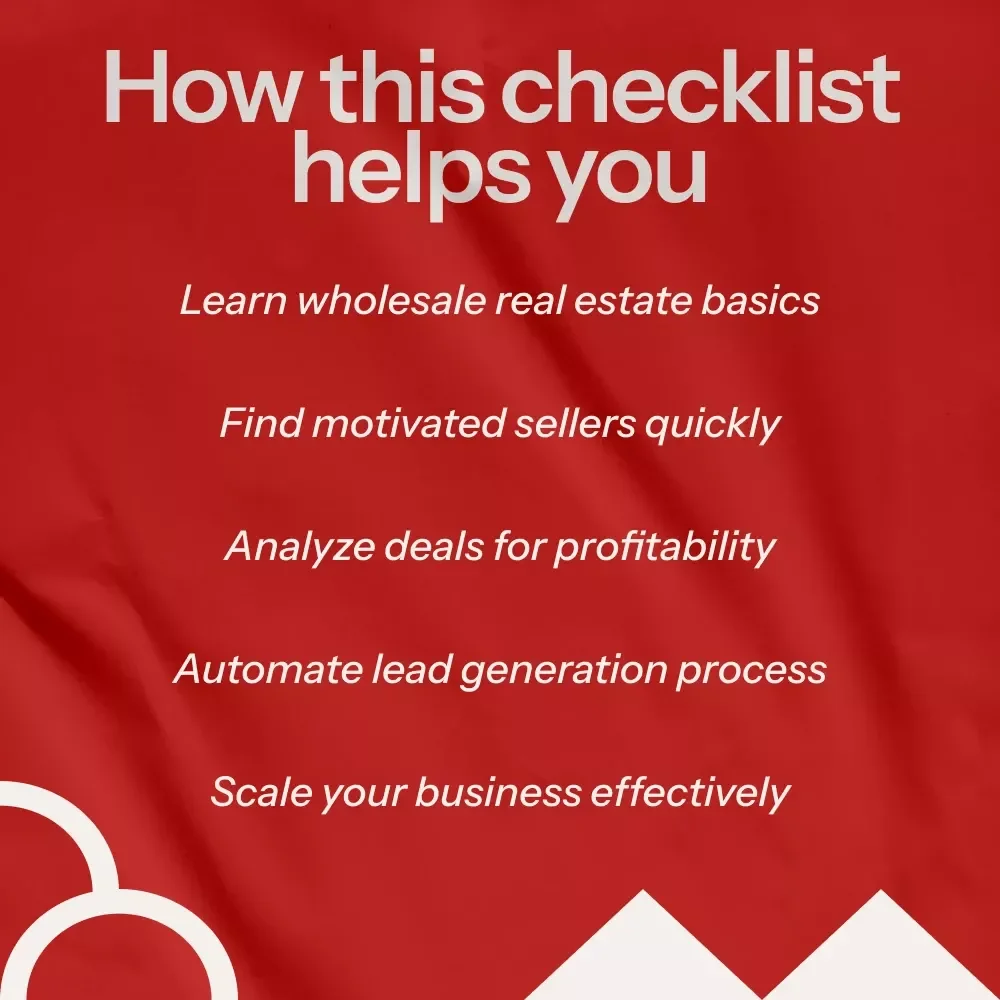 The Wholesaler’s Quick-Start Checklist - Your Guide to Wholesale Real Estate Investing Success