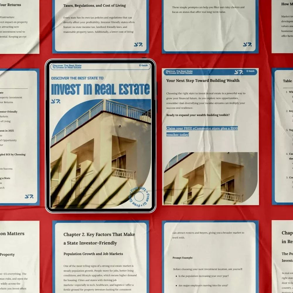 Discover the Best State to Invest in Real Estate – 2025 Real Estate Investing eBook Guide to Finding the Best State to Invest in Real Estate for Maximum ROI