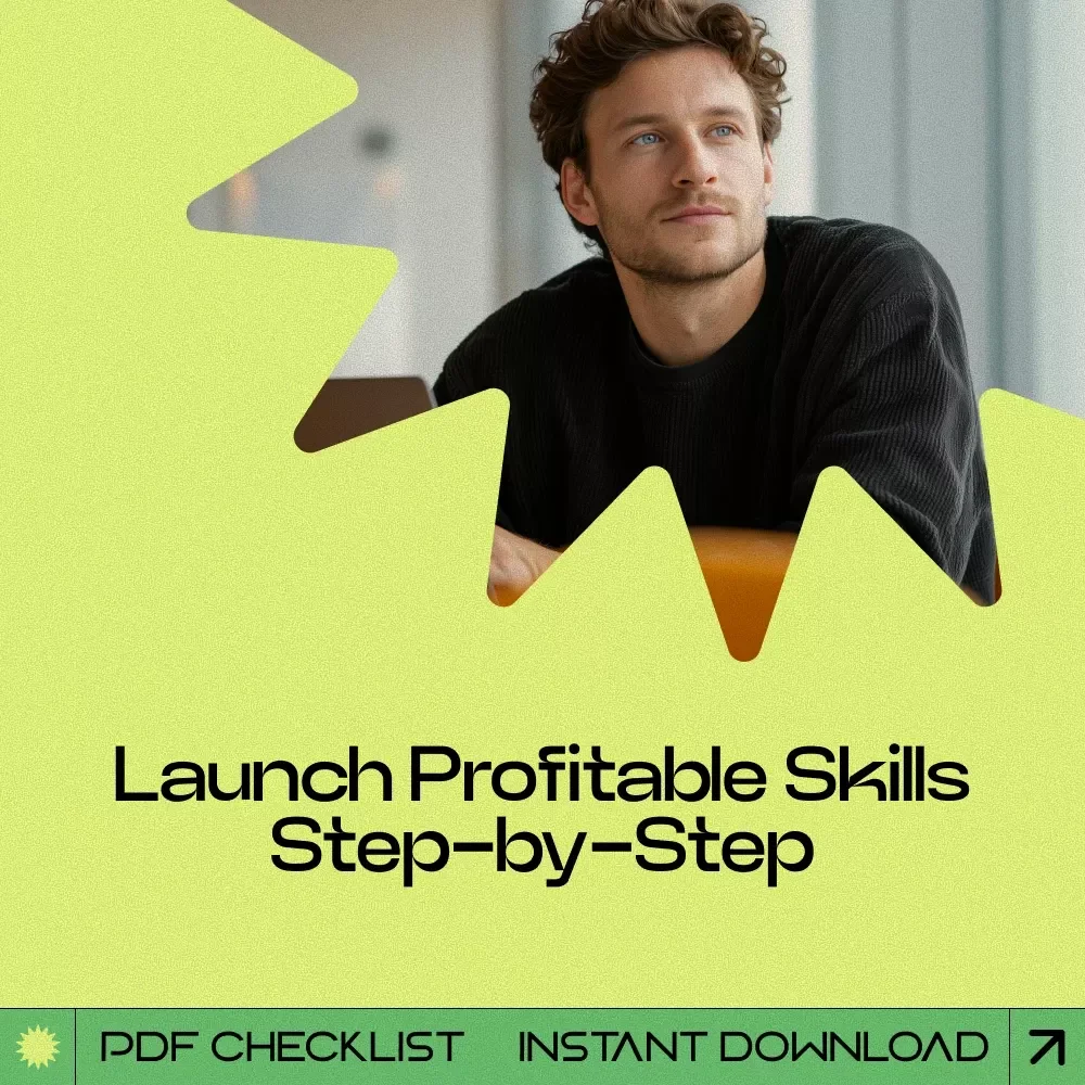 High-Income Side Hustle Checklist | High-Income Skills for Side Hustle Printable Guide | Digital Download for Beginners & Creators