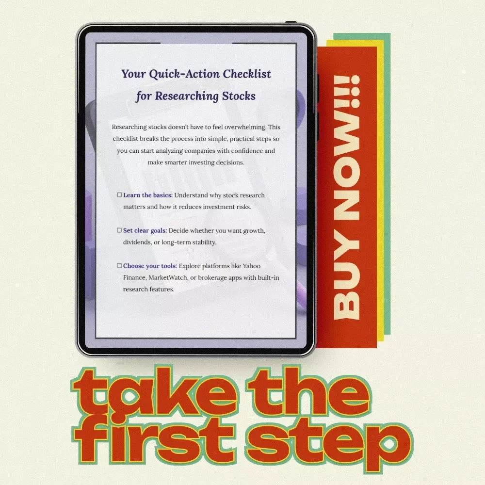 Your Quick-Action Checklist for Researching Stocks - Simple, Effective Guide to Master Stock Research