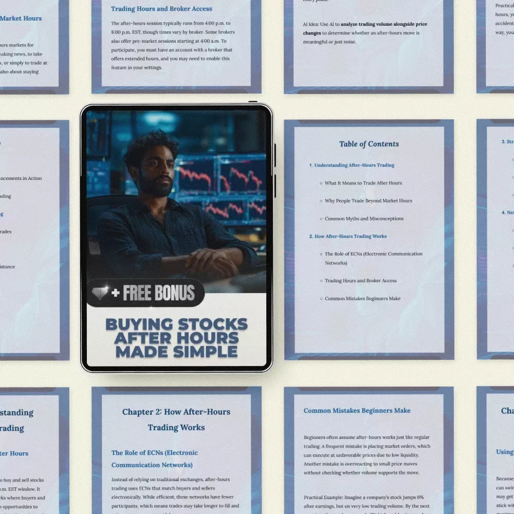 Buying Stocks After Hours Made Simple | How Do You Buy Stocks After Hours Guide, Beginner-Friendly After-Hours Trading PDF, ECN & Limit Order Strategies