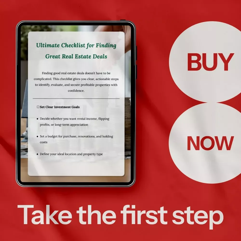 Ultimate Checklist for Finding Great Real Estate Deals: Your Step-by-Step Guide to Profitable Investments