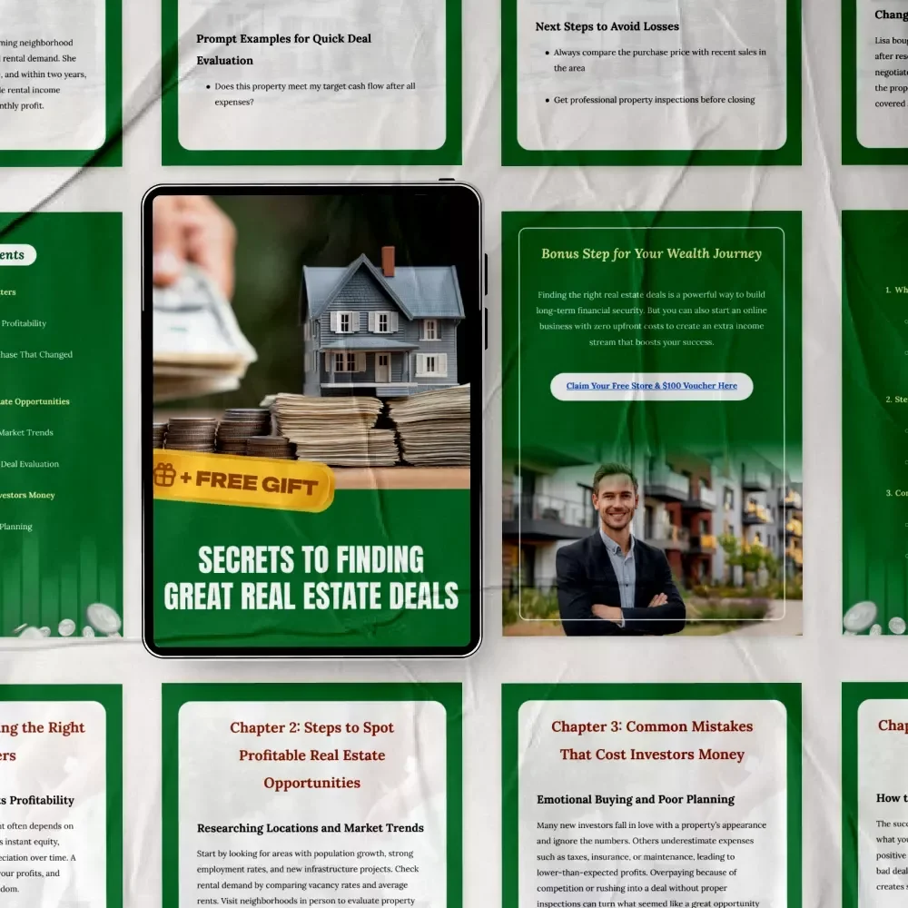 Secrets to Finding Great Real Estate Deals: The Ultimate Guide to Finding Profitable Real Estate Opportunities