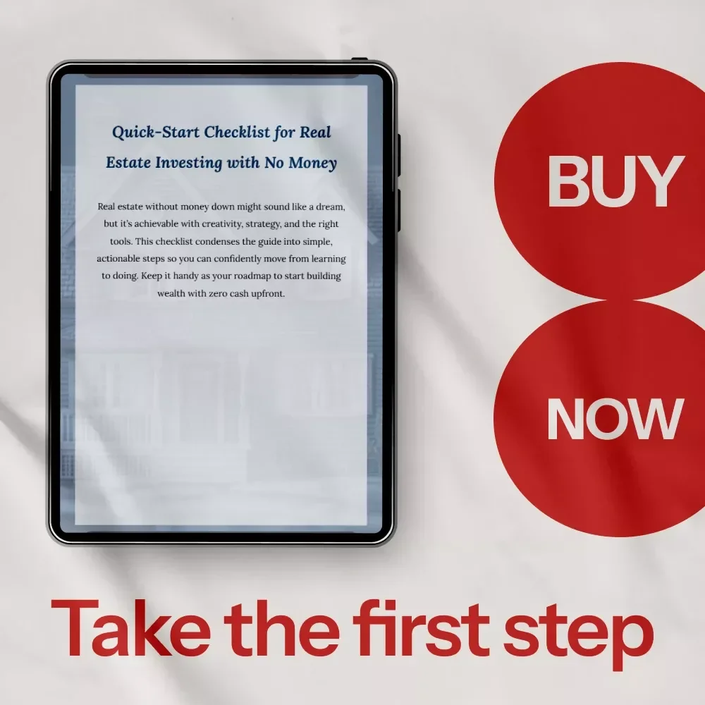 Quick-Start Checklist for Real Estate Investing with No Money - Unlock Real Estate Success Without Cash Upfront