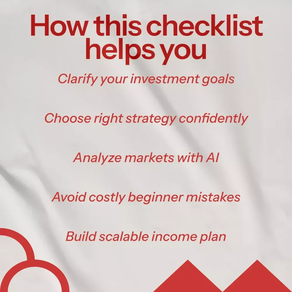 Real Estate Investing Starter Checklist – How to Get Started in Real Estate Investing Digital Download for Beginners, Step-by-Step Investment Planning Guide