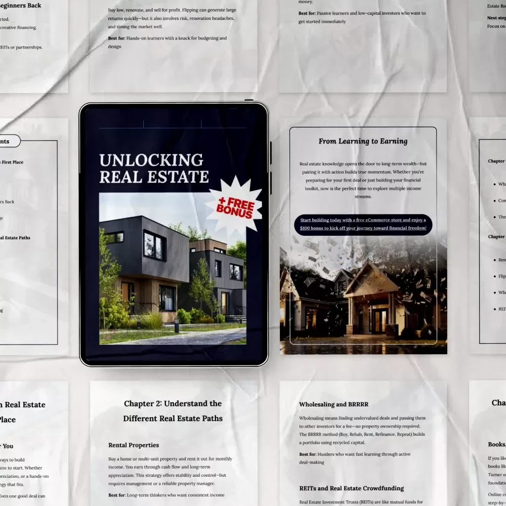 Unlocking Real Estate: A Beginner's Guide to Learning Real Estate, Investing, and Building Wealth