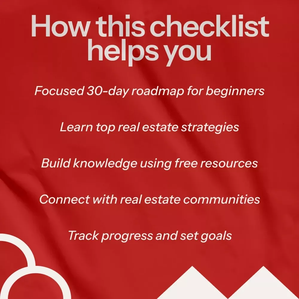 Learn Real Estate Like a Pro Checklist - Your 30-Day Guide to Real Estate Mastery