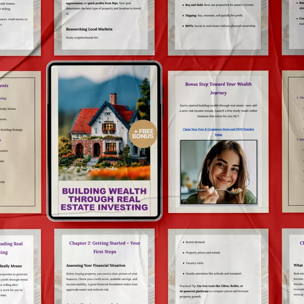 Building Wealth Through Real Estate Investing: A Complete Guide for Beginners to Get Into Real Estate Investing and Grow Your Portfolio