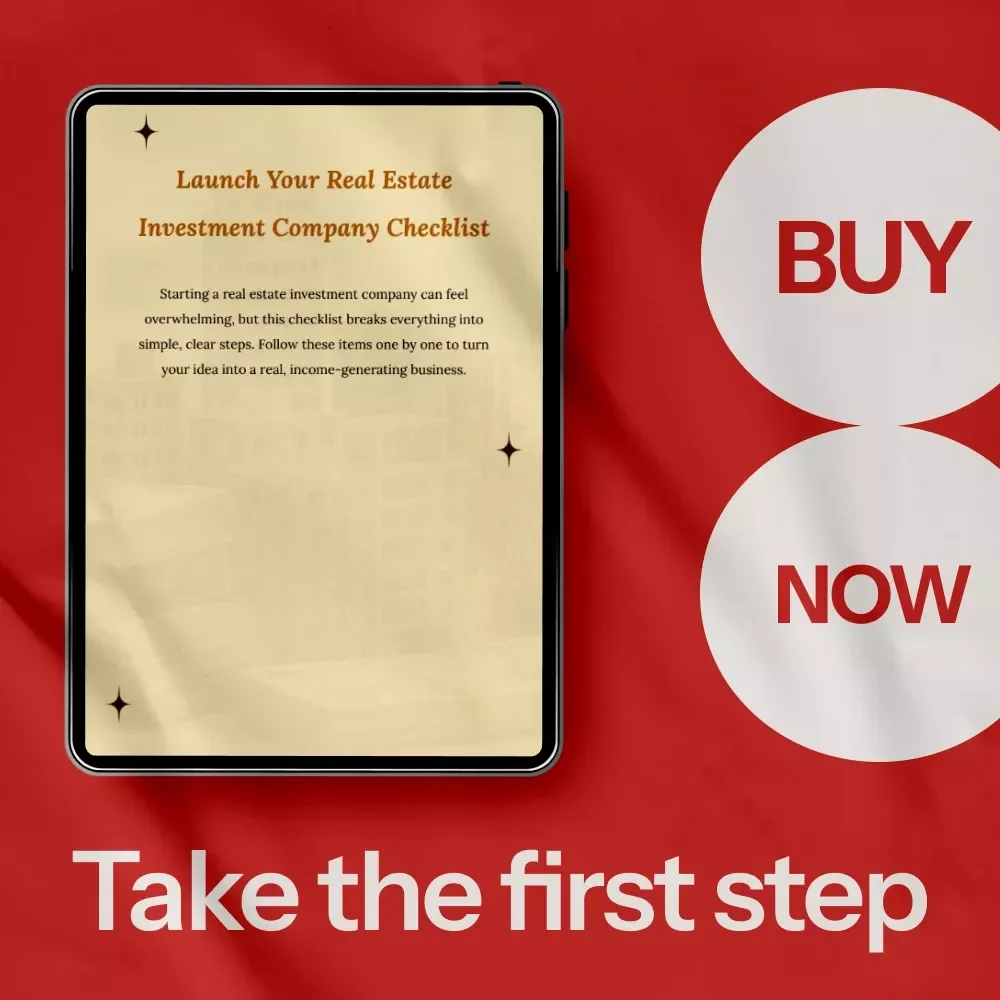 Launch Your Real Estate Investment Company Checklist - Start Your Journey Today!