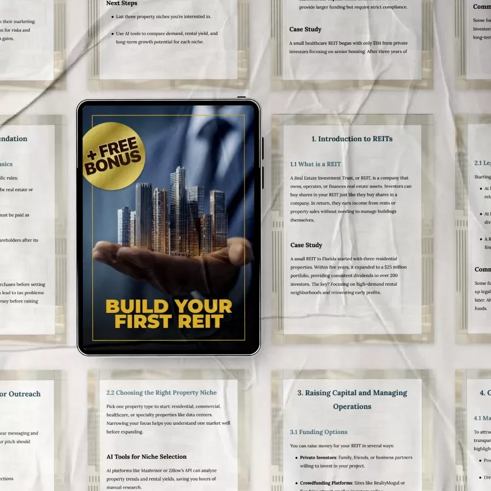 Build Your First REIT: The Step-by-Step Guide on How to Start a REIT, Raise Capital & Launch with Confidence