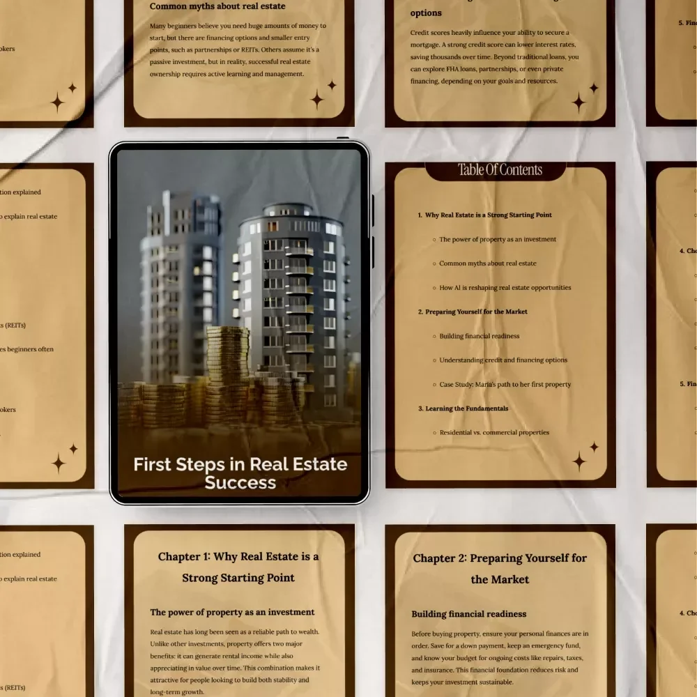 First Steps in Real Estate Success: Your Guide to Getting Started in Property Investment