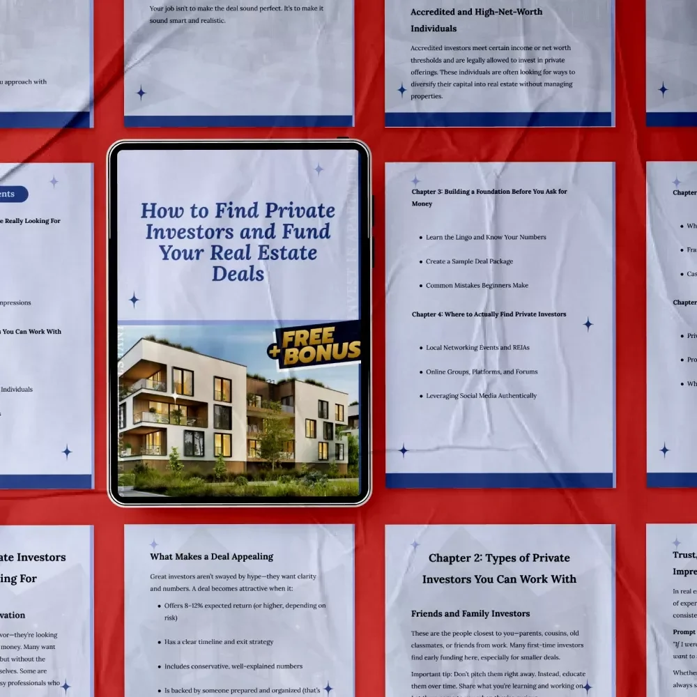 How to Find Private Investors and Fund Your Real Estate Deals eBook - Master Real Estate Investment with Private Funding