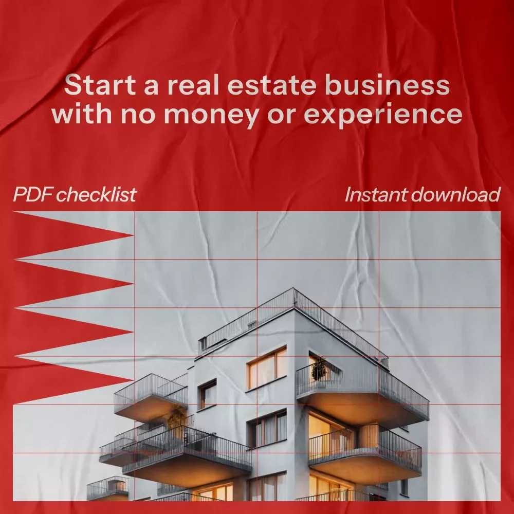 The Zero-Cash Real Estate Success Checklist: How to Start a Real Estate Business Without Money