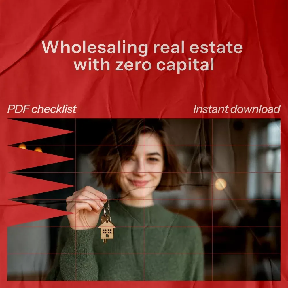 Wholesaling Real Estate with Zero Cash Checklist – Your Step-by-Step Guide to Starting with No Money