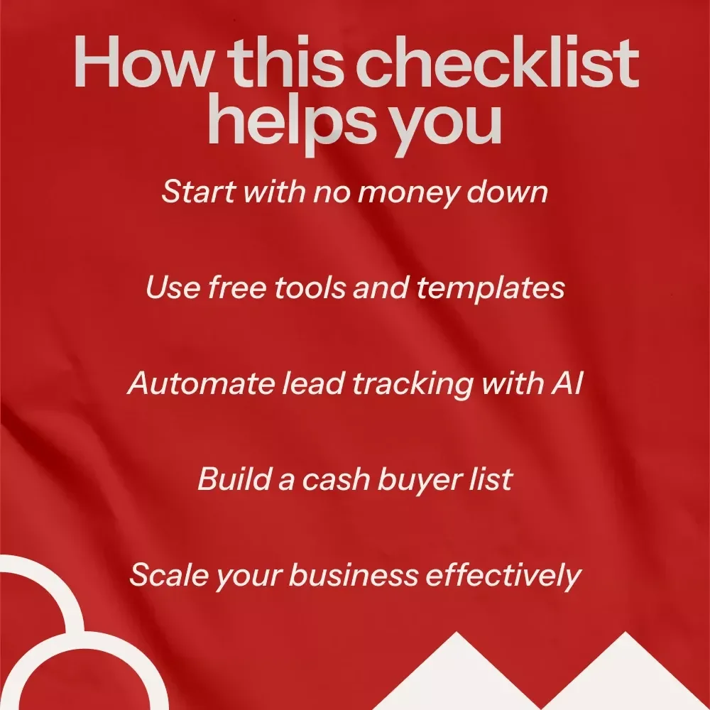 Wholesaling Real Estate with Zero Cash Checklist – Your Step-by-Step Guide to Starting with No Money