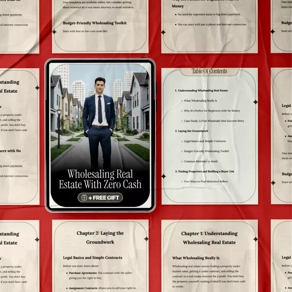 Wholesaling Real Estate with Zero Cash: The Ultimate Guide to Starting a Successful Wholesaling Business with No Money