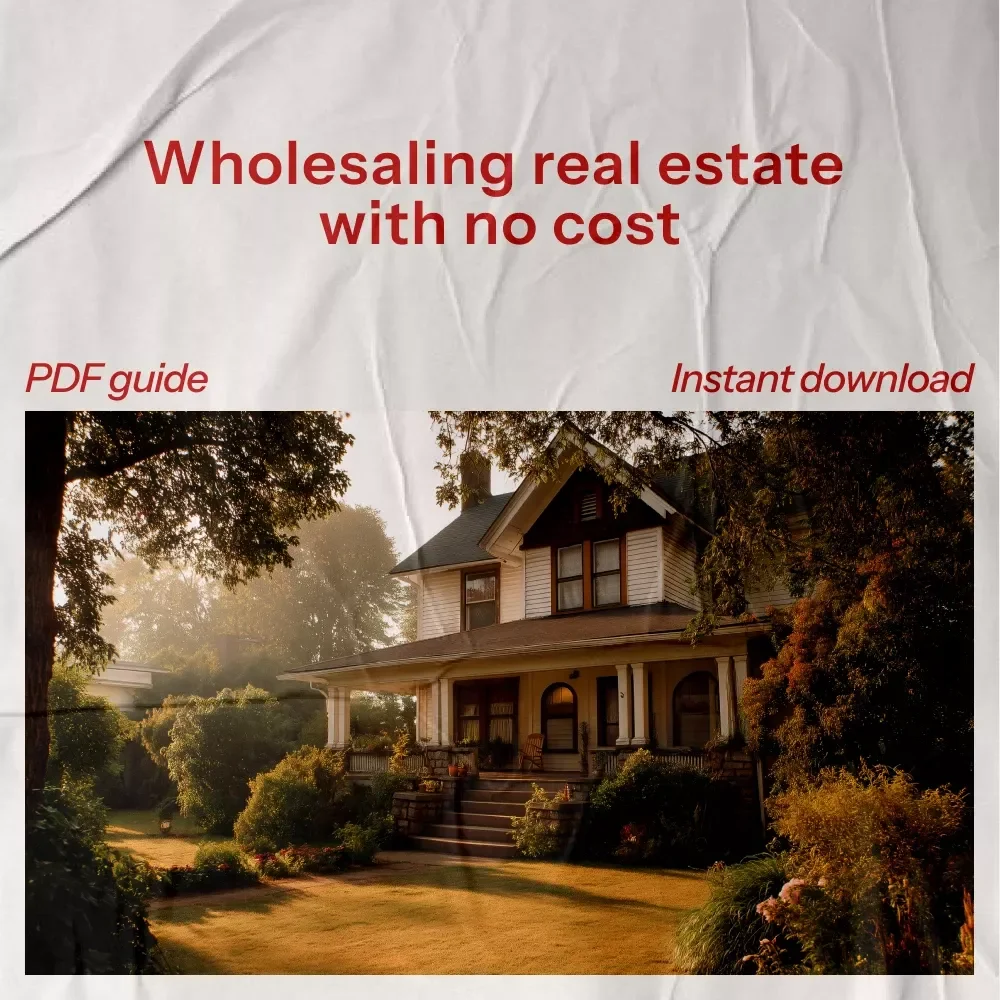 Zero-Cost Wholesaling Blueprint: How to Start Wholesaling Real Estate with No Money – Digital eBook Guide