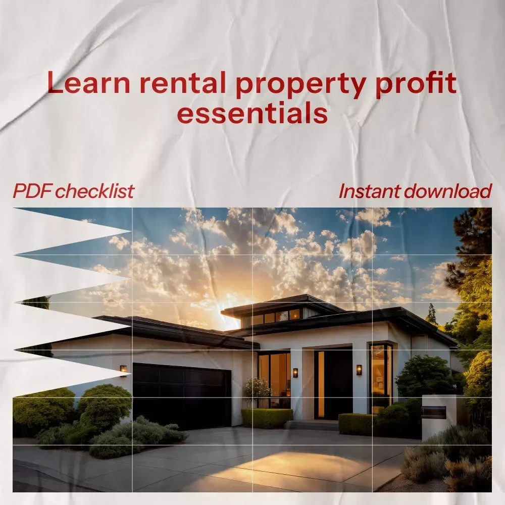 Rental Property Profit Checklist – How to Make Money from a Rental Property Digital Download for Real Estate Investors & Landlords
