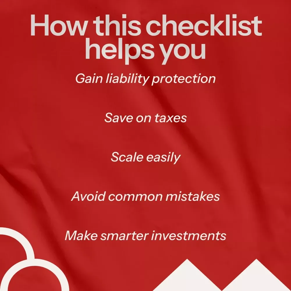 Real Estate Holding Company Kickstart Checklist: How to Start a Real Estate Holding Company
