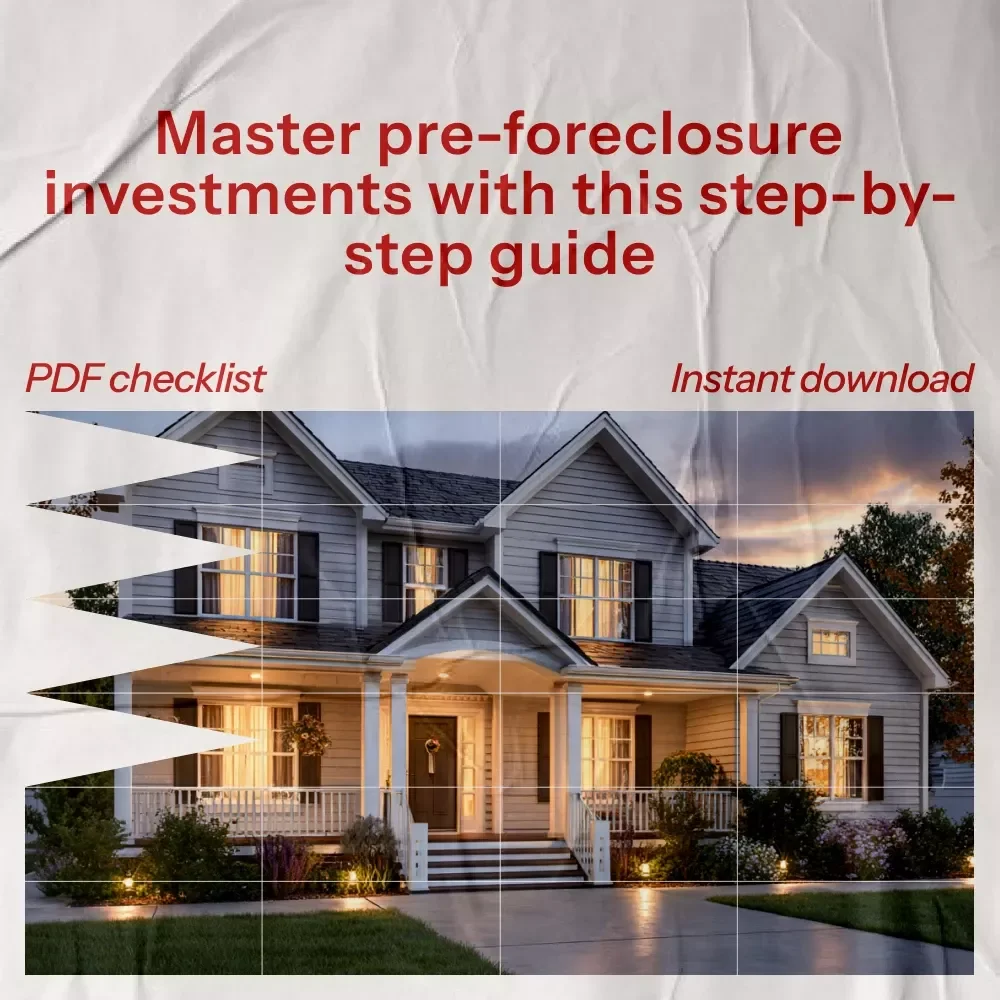 Pre-Foreclosure Property Buying Checklist - A Step-by-Step Guide to Finding and Investing in Pre-Foreclosure Properties