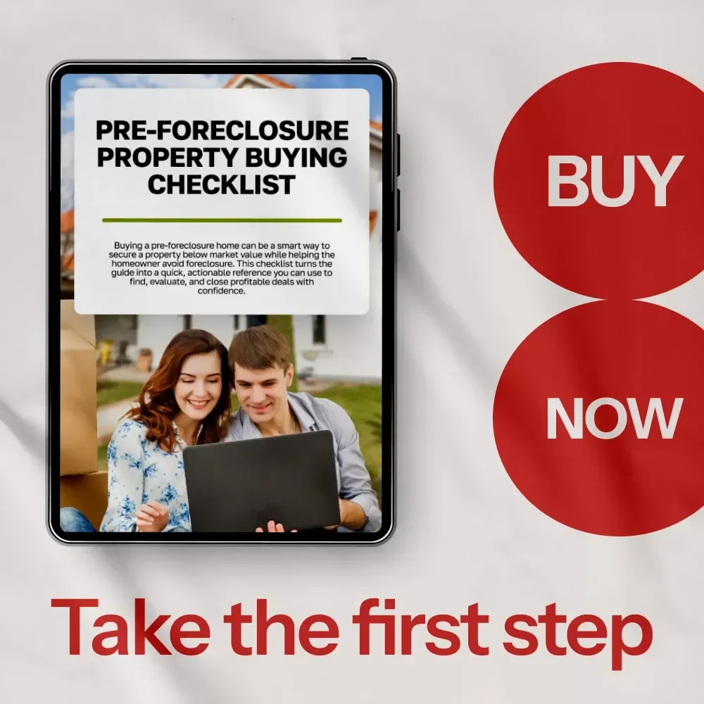 Pre-Foreclosure Property Buying Checklist - A Step-by-Step Guide to Finding and Investing in Pre-Foreclosure Properties