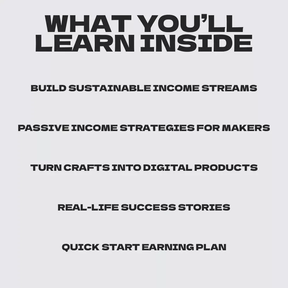 Craft Your Freedom: Smart Passive Income Ideas for Makers and Etsy Sellers - A Guide to Earning While You Sleep