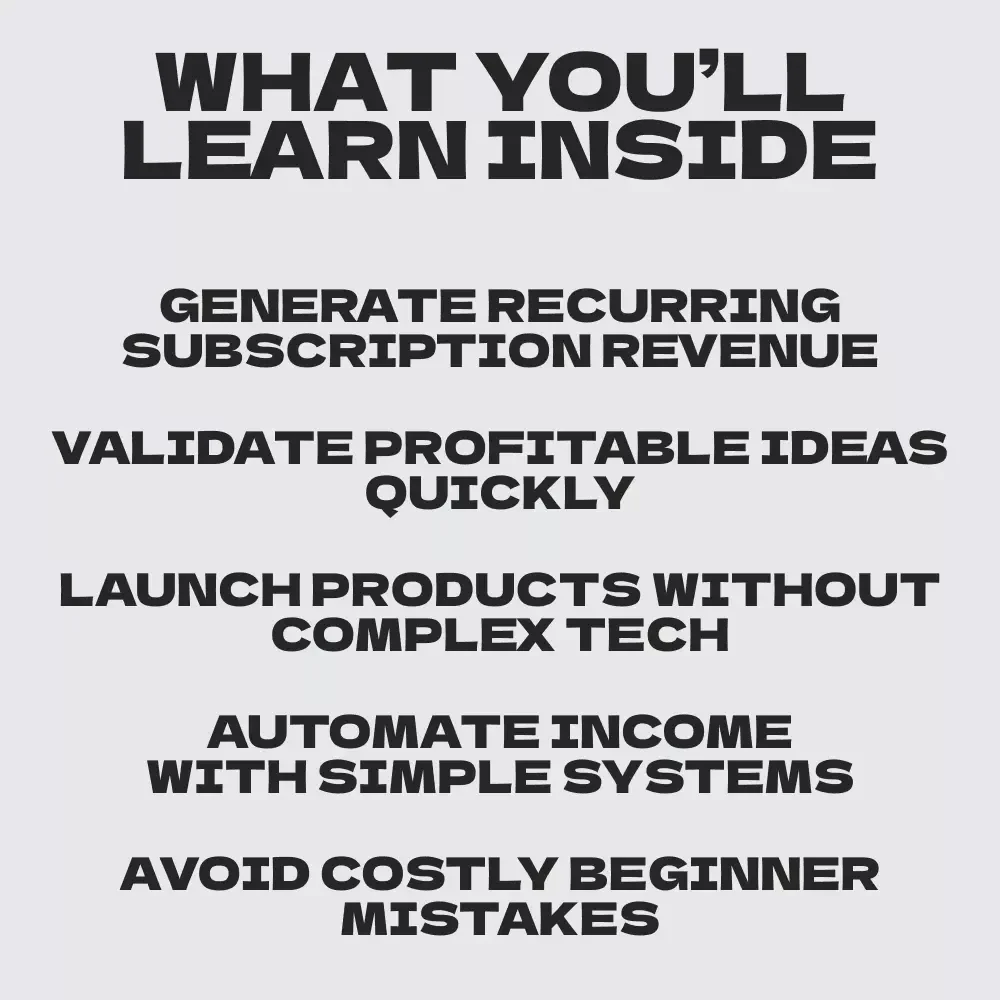 How to Build Tiny Software Products for Big Passive Income | Micro-SaaS for Passive Monthly Earnings eBook Guide for Beginners & Indie Makers