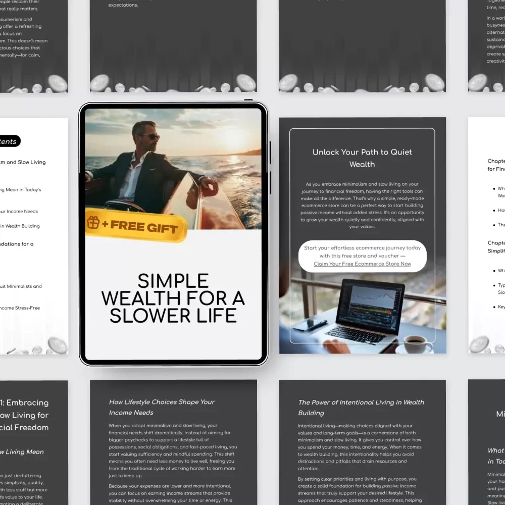 Simple Wealth for a Slower Life – A Practical Guide to Passive Income for Minimalists and Slow-Living Advocates Seeking Financial Freedom & Intentional Living