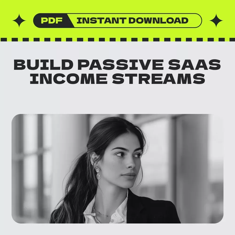 Build Wealth on Autopilot with Passive SaaS Income – Developing Passive SaaS Income Streams Guide for Beginners & Entrepreneurs, Step-by-Step Digital Download