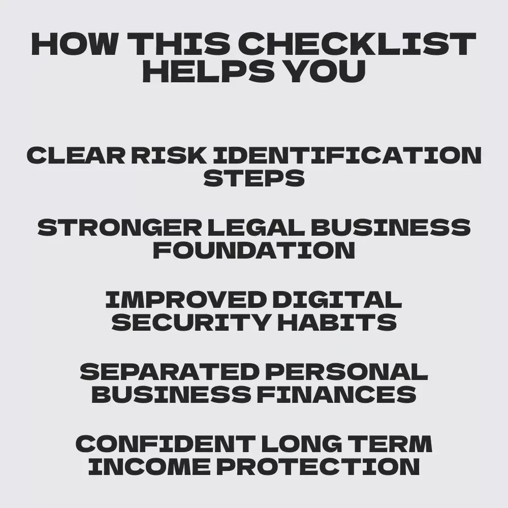 The Passive Income Protection Checklist – Asset Protection for Passive Income Businesses Digital Download, Online Business Security & Legal Setup Guide