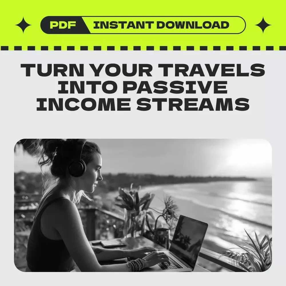 The Wander & Earn Action Checklist: Passive Income for Travel Bloggers Digital Download Guide to Affiliate Marketing, Digital Products & Ad Revenue