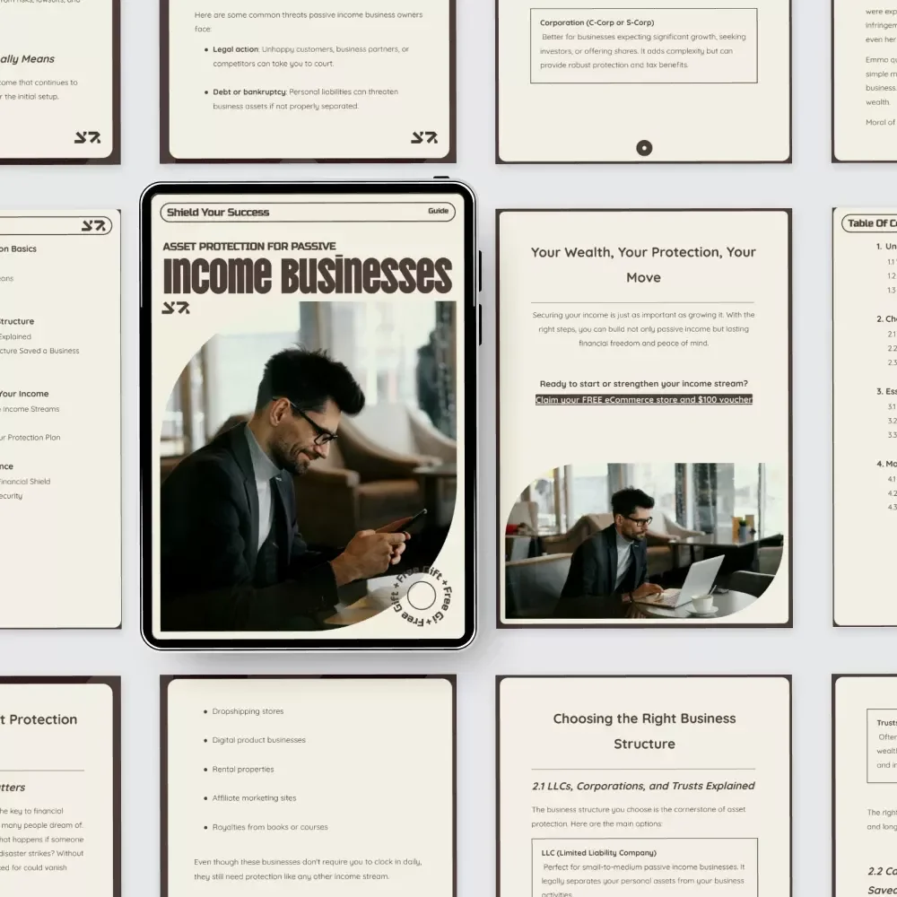 Shield Your Success: Asset Protection for Passive Income Businesses – The Ultimate Guide to Asset Protection for Passive Income Businesses, LLCs, Trusts & Financial Security Planning