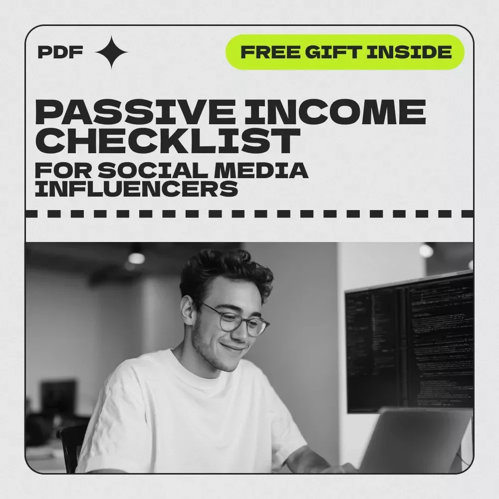 Your Ultimate Passive Income Checklist for Social Media Influencers – Passive income for social media influencers Digital Download Guide for Creators & Content Entrepreneurs