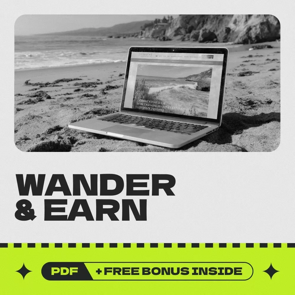 Wander & Earn: A Travel Blogger’s Guide to Passive Income – Passive Income for Travel Bloggers Digital Guide, Monetization Blueprint, Online Business eBook Download