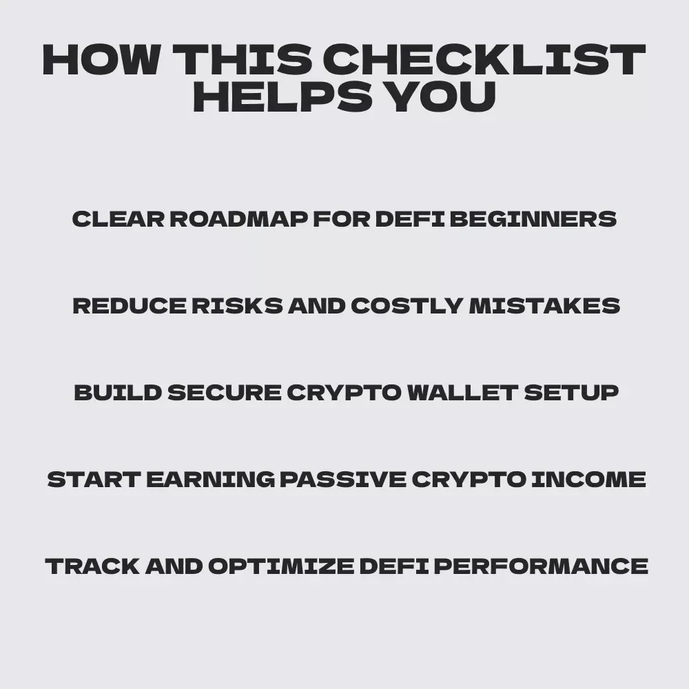 Take Control of Your Financial Future – DeFi Checklist for Beginners | Step-by-Step Guide to Decentralized finance (DeFi) platforms & Smart Crypto Investing