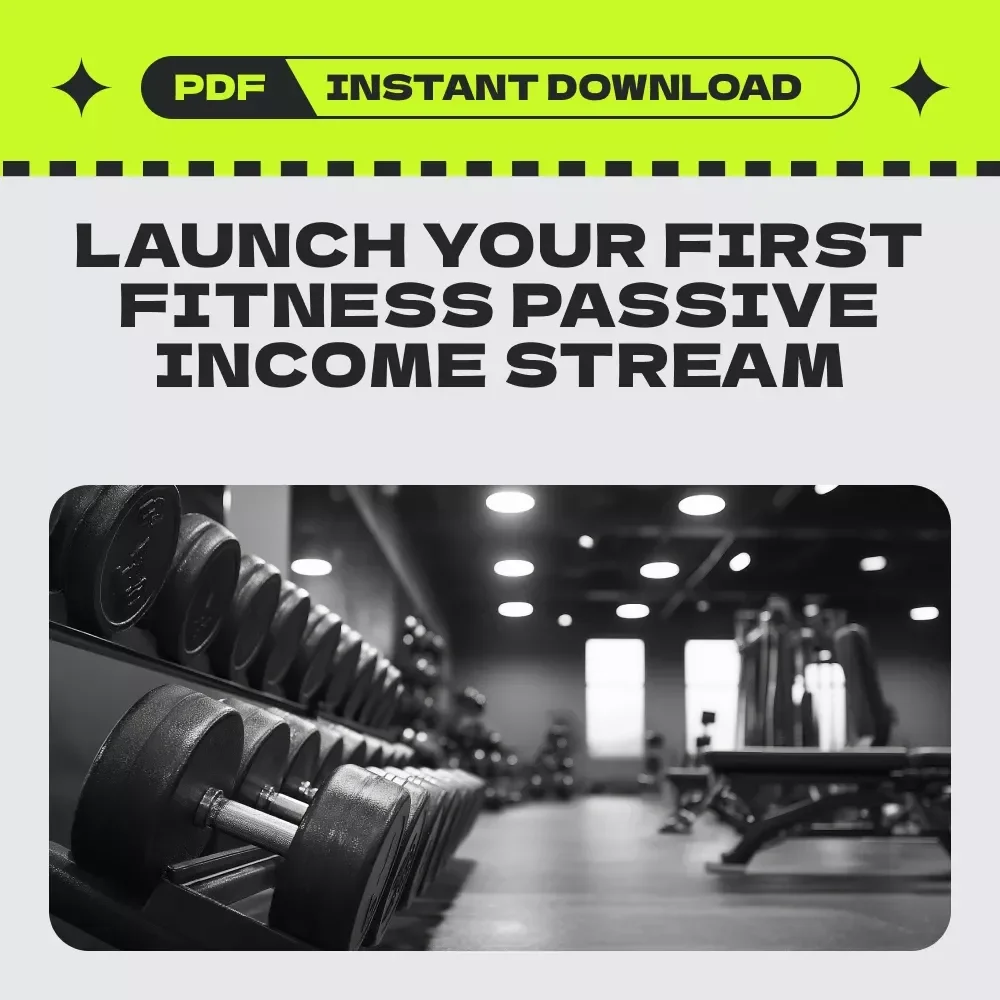 Your Passive Income Kickstart Checklist for Fitness Pros – Passive income strategies for fitness professionals, Online Fitness Business Planner, Digital Download