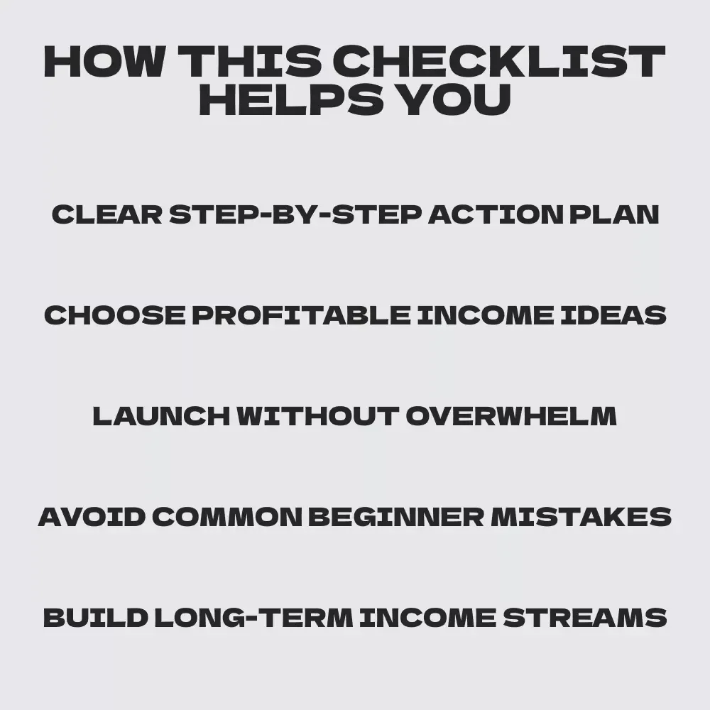 Your Passive Income Kickstart Checklist for Fitness Pros – Passive income strategies for fitness professionals, Online Fitness Business Planner, Digital Download