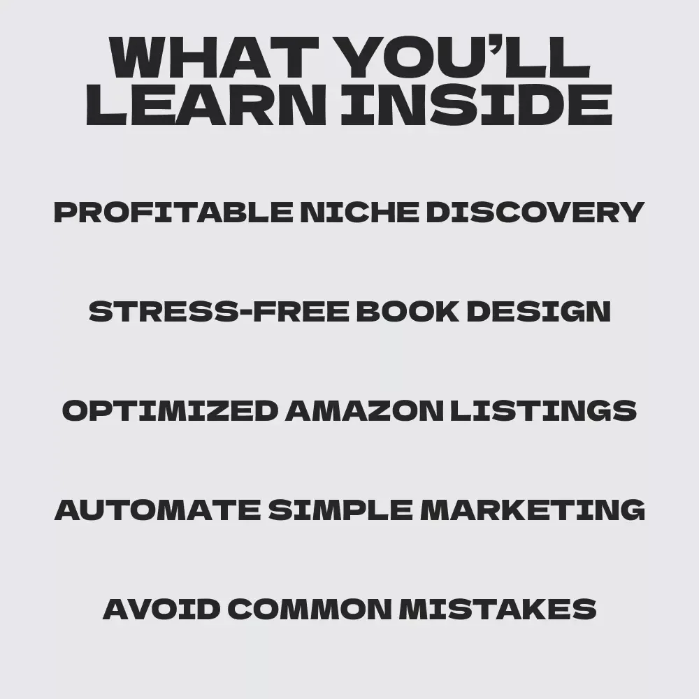 Your Friendly Guide to Kindle Publishing Success – Low-Content Kindle Publishing Strategies eBook for Passive Income, Niche Research & Self-Publishing Beginners
