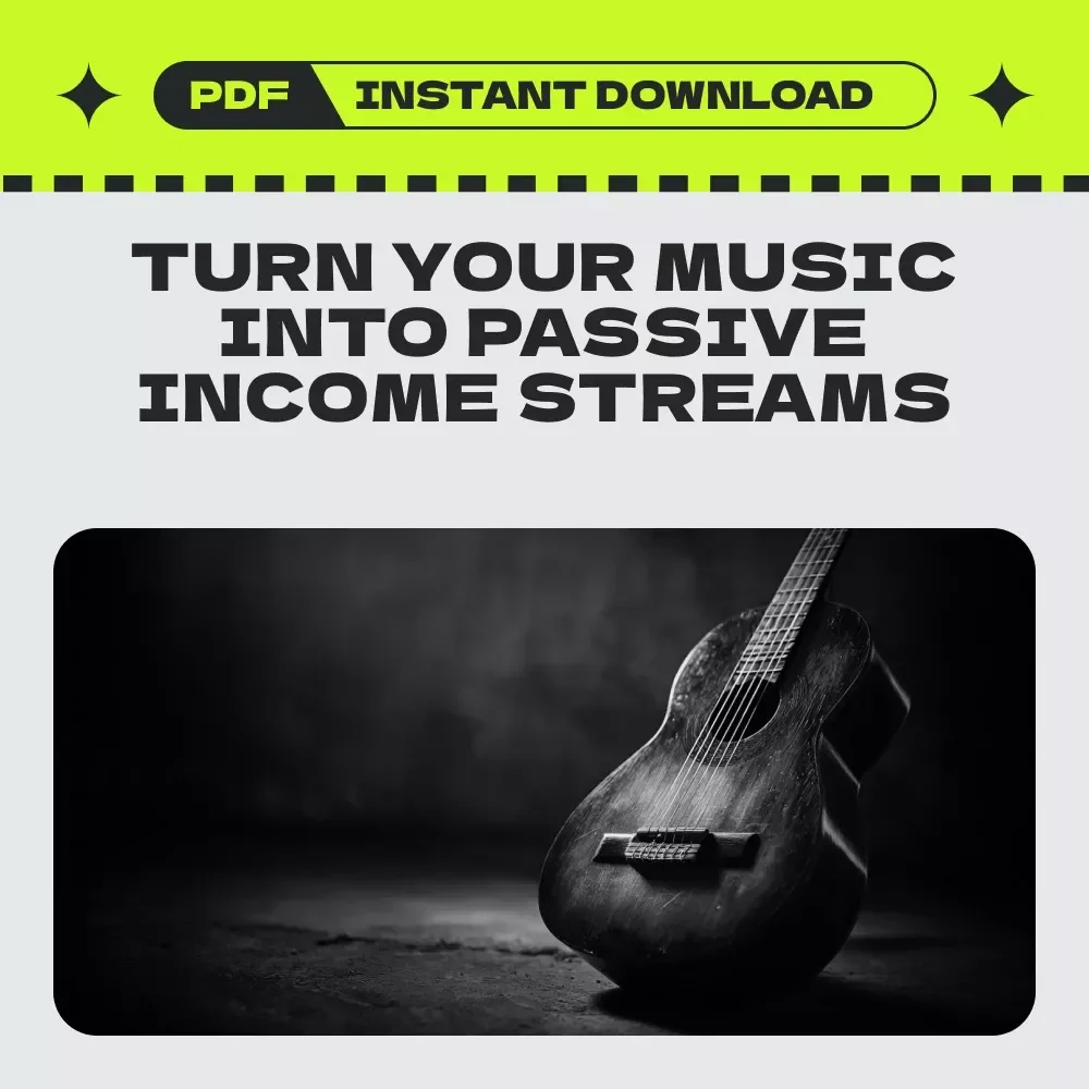 The Musician’s Passive Income Power Checklist – Passive income for musicians and performers Digital Download for Creators, Bands & Independent Artists