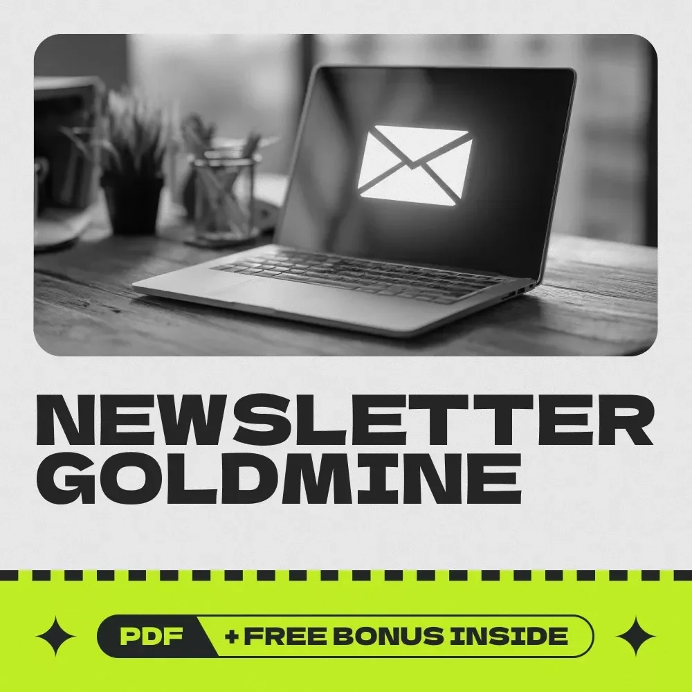 The Ultimate Newsletter Goldmine Checklist | Subscription-based newsletter passive income Step-by-Step Launch & Monetization Guide for Creators & Entrepreneurs