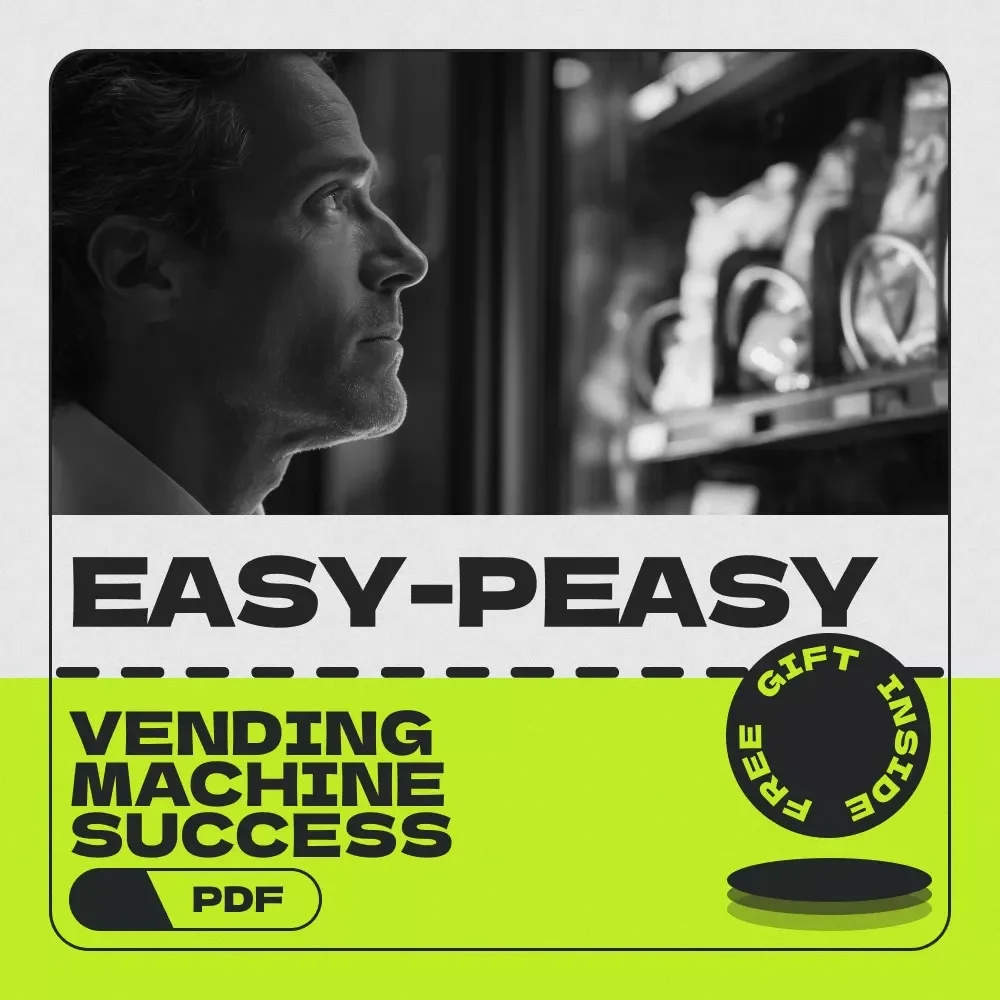 Your Easy-Peasy Vending Machine Success Checklist – Cash Flow from Vending Machine Investments Digital Download for Beginners & Side Hustlers