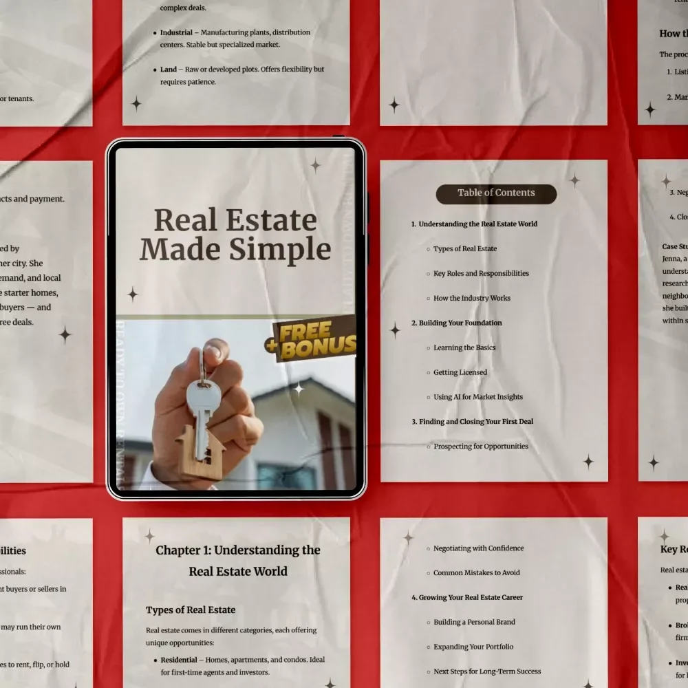 Real Estate Made Simple: The Ultimate Beginner's Guide to Understanding, Buying, and Growing Your Real Estate Career