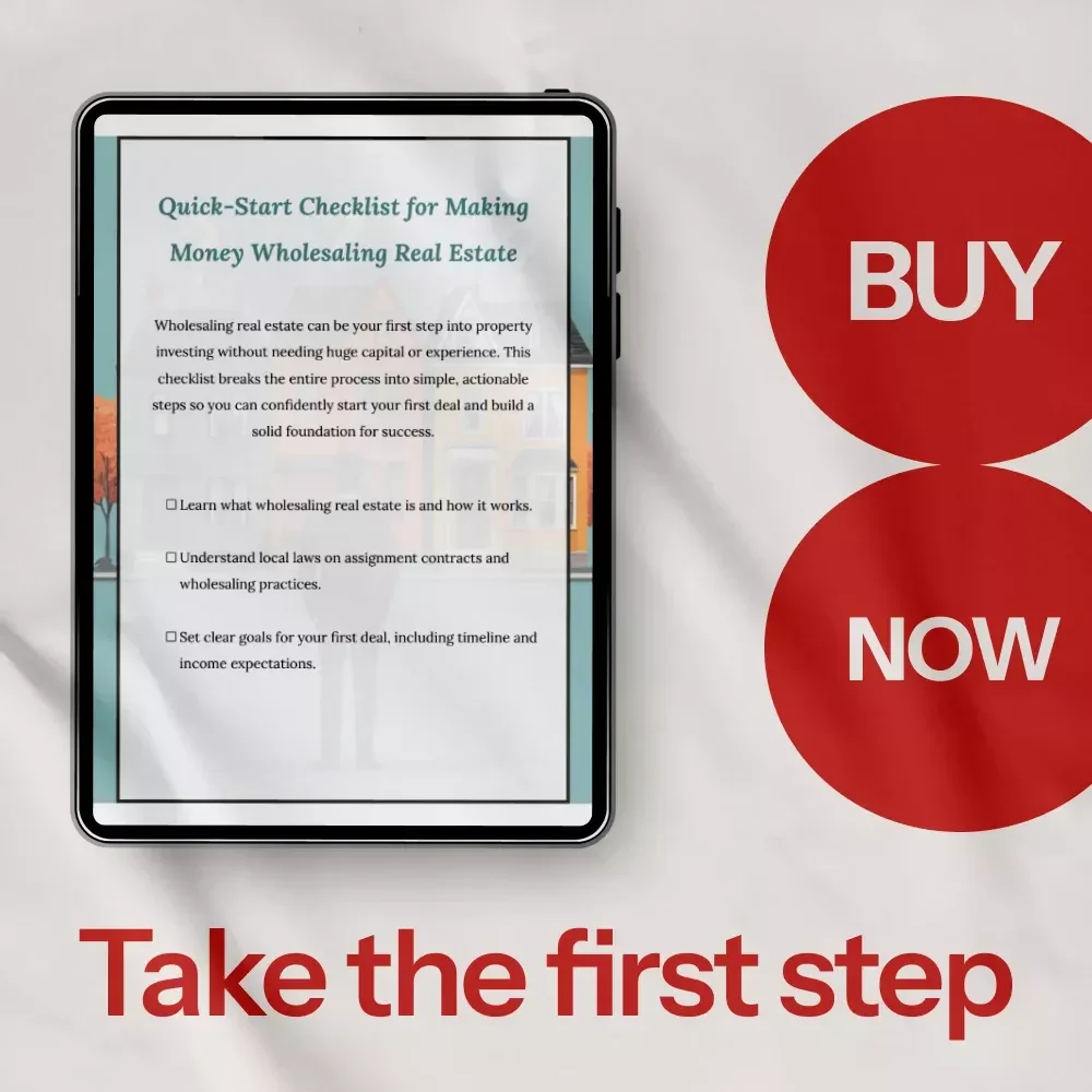 Quick-Start Checklist for Making Money Wholesaling Real Estate – How to Make Money Wholesaling Real Estate Step-by-Step Guide