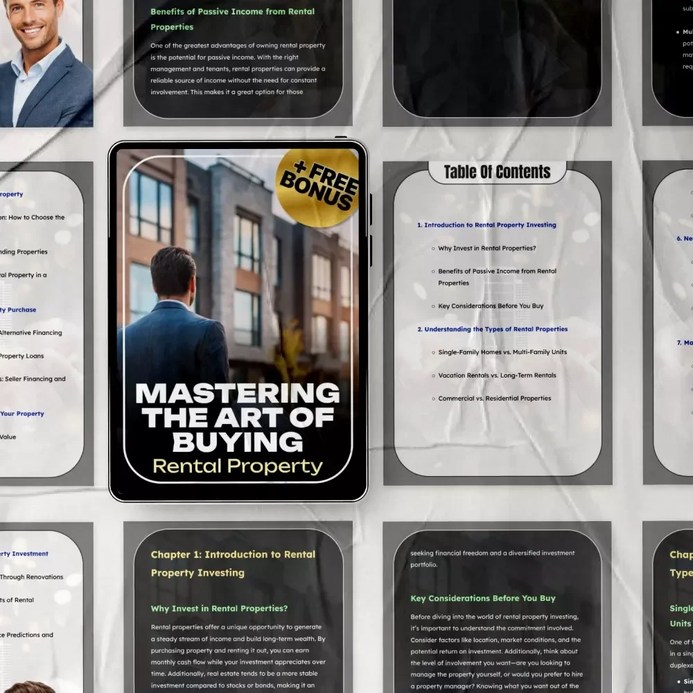 Mastering the Art of Buying Rental Property – Learn How to Buy Rental Property eBook | Rental Property Investing Guide, Passive Income Real Estate Guide, Beginner Landlord Digital Download