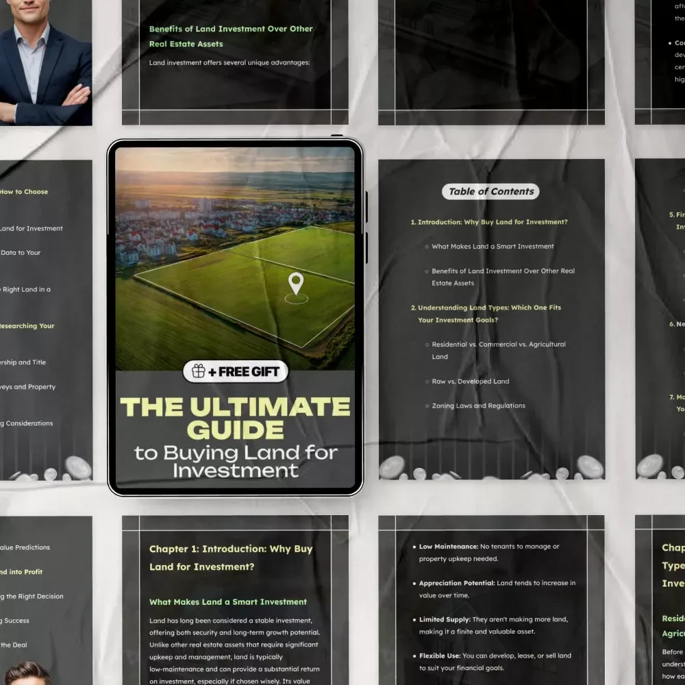 The Ultimate Guide to Buying Land for Investment – eBook on How to Buy Land for Investment, Land Investment Strategy Guide, Real Estate Land Buying Checklist & Beginner-Friendly Investment Resource