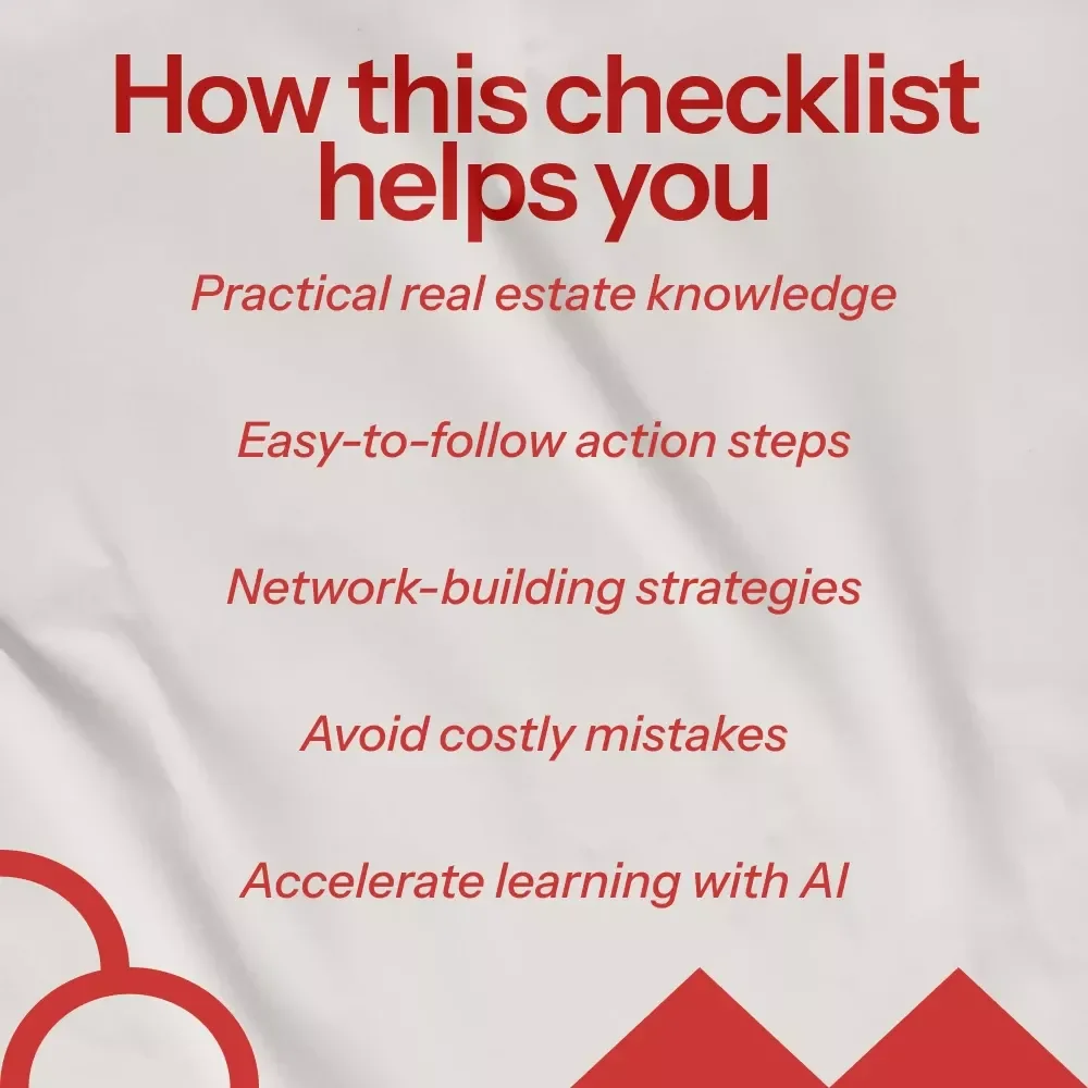 The Real Estate Beginner’s Action Checklist: Your First Step Toward Real Estate Success