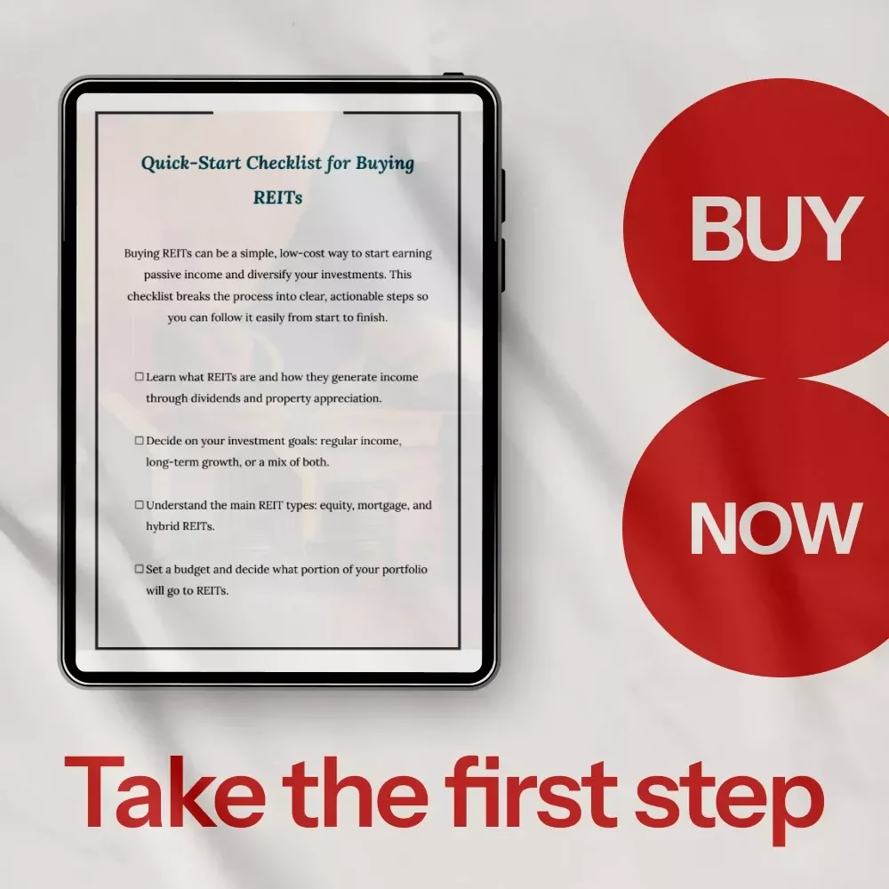 Quick-Start Checklist for Buying REITs: Your Guide to Passive Income and Smart Investments
